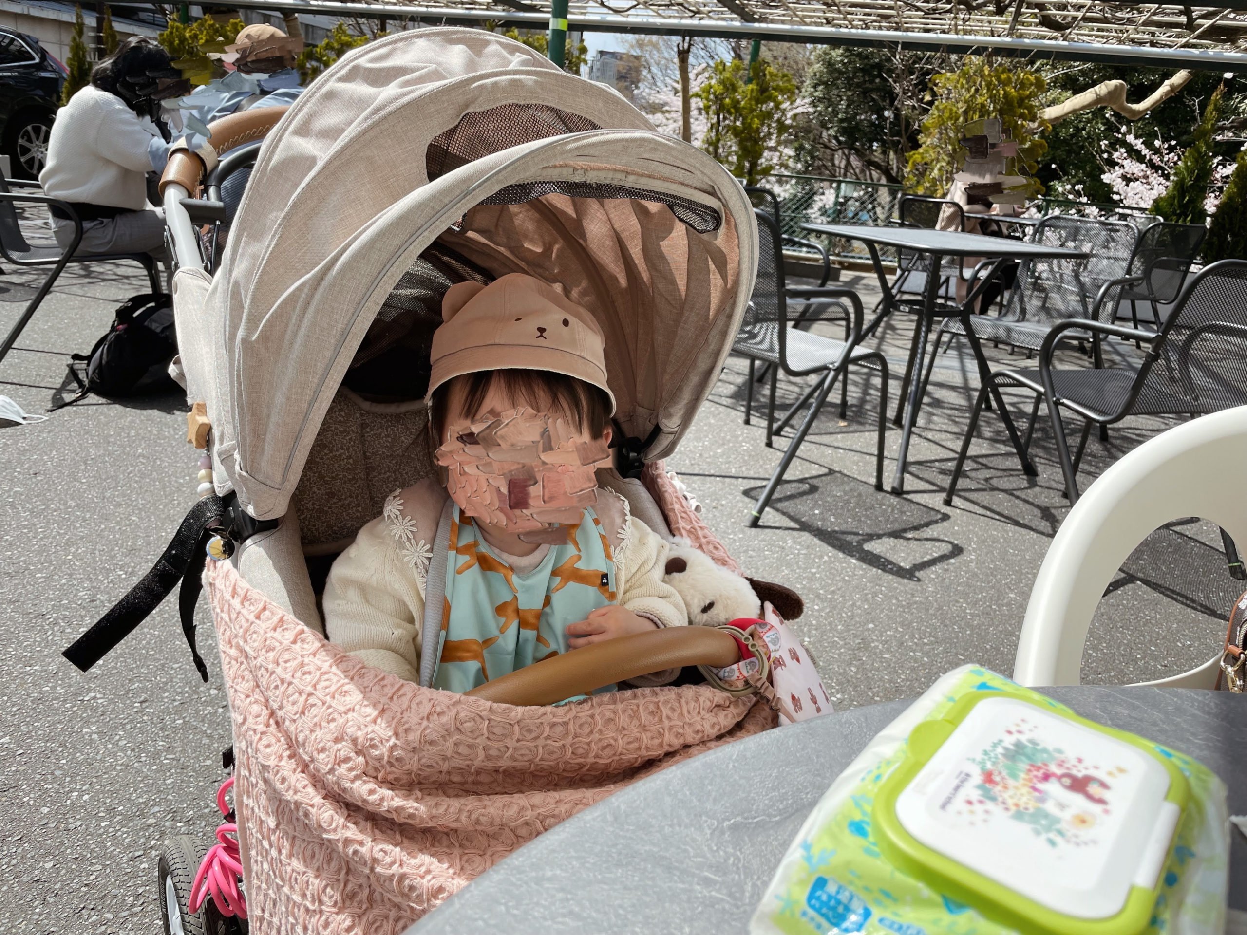 エアバギーに乗る0歳児